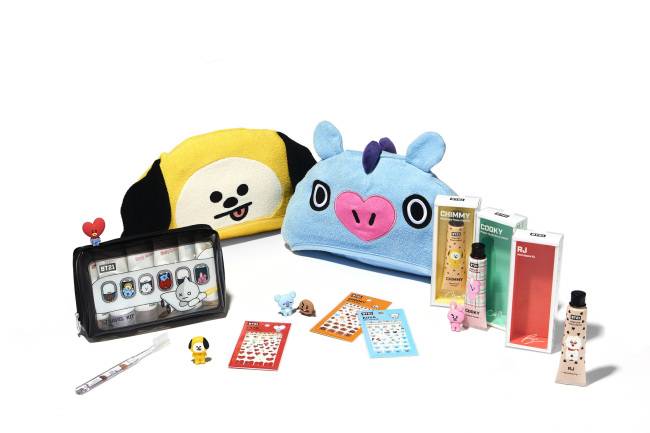 올리브영과 라인프렌즈 BT21의 컬래버레이션 제품. [사진제공=올리브영]