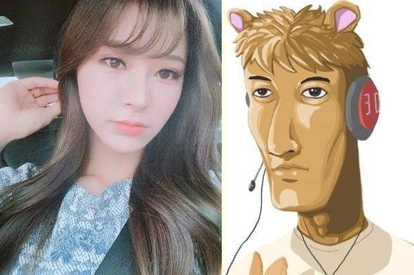 김수현 스포티비게임즈 아나운서(왼쪽)과 게임 스트리머 우왁굳 캐리커처. /사진=김수현 아나운서 인스타그램, 우왁굳 홈페이지