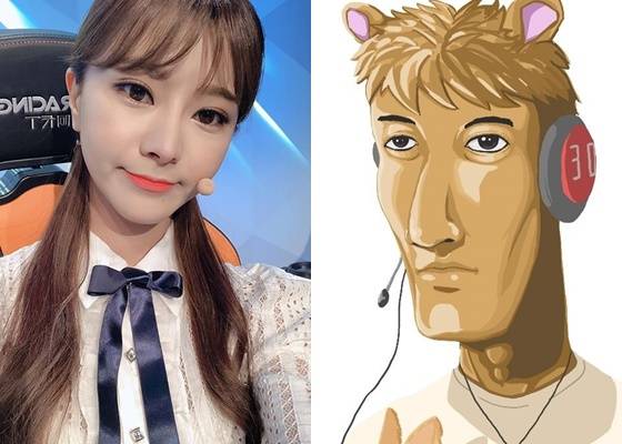 김수현 아나운서(왼쪽), 유명 게임 스트리머 우왁굳 캐리커쳐 /사진=김수현 아나운서 인스타그램, 우왁굳 홈페이지