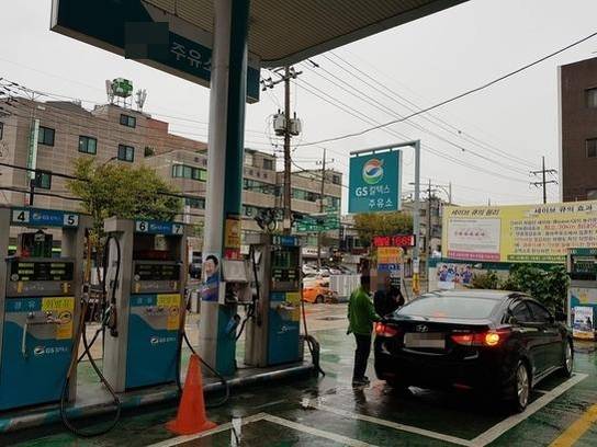광진구 한 주유소 /조지원 기자