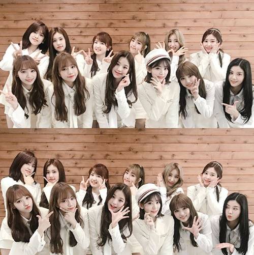아이즈원 ‘쇼 음악중심’ 데뷔 무대 사진=아이즈원 공식 트위터