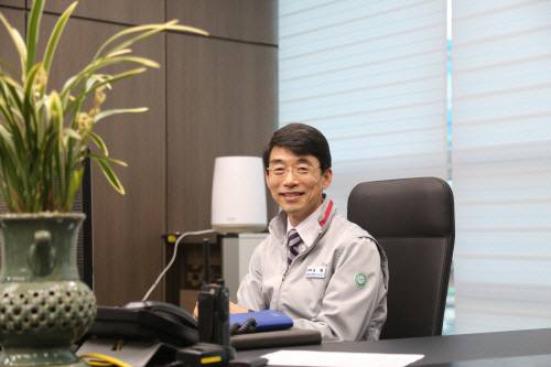 임택 한국남동발전 영동에코발전본부 본부장. [사진 = 한경우 기자]