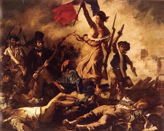 들라크루아의 '민중을 이끄는 자유의 여신'. 1789년 프랑스 혁명은 수백 년 동안 유럽을 지배한 절대 왕정을 무너뜨려 민주주의의 길로 들어서도록 만든 단순한 하나의 혁명 이상이었다. [중앙포토]