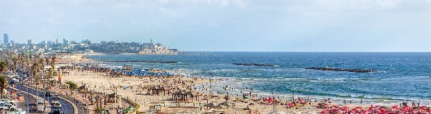 세계에서 가장 오래된 항구도시 텔아비브의 야파해변.