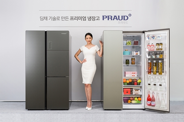 【서울=뉴시스】대유위니아 2019년형 프리미엄 냉장고 ‘프라우드’ (사진=대유위니아 제공)