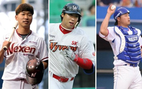 왼쪽부터 고종욱, 김동엽, 이지영. 경향DB