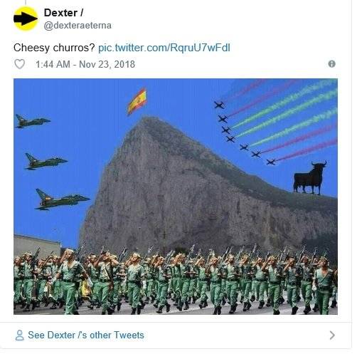 한 트위터 사용자가 영국 모리슨스가 판매할 치즈 추로스에 반발하며 올린 게시물. [사진 트위터 캡처]