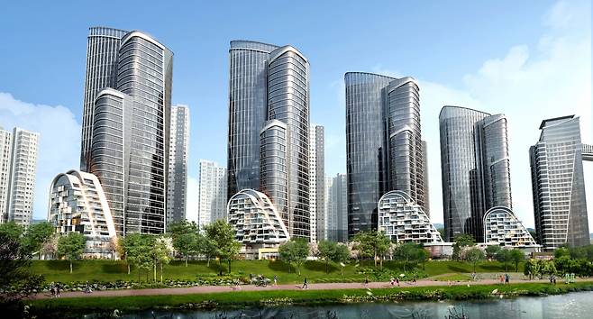 현대건설이 제안한 반포주공1단지 재건축 조감도. /사진=현대건설