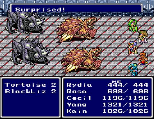 (파이널 판타지 4의 모습)