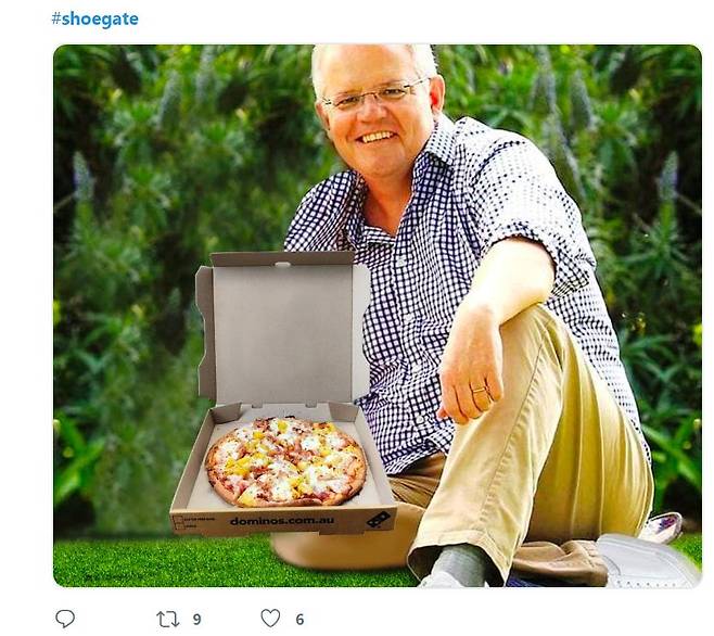 호주 총리 운동화 게이트(#Shoegate). [사진 SNS 캡쳐]