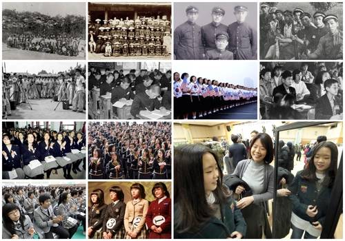 (서울=연합뉴스) 1900년부터 현대 교복의 변천사