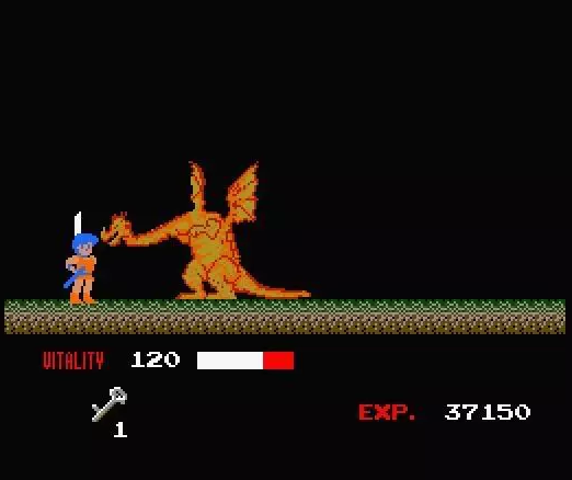 (조기자가 주로 즐기던 MSX 버전 드래곤 버스터)