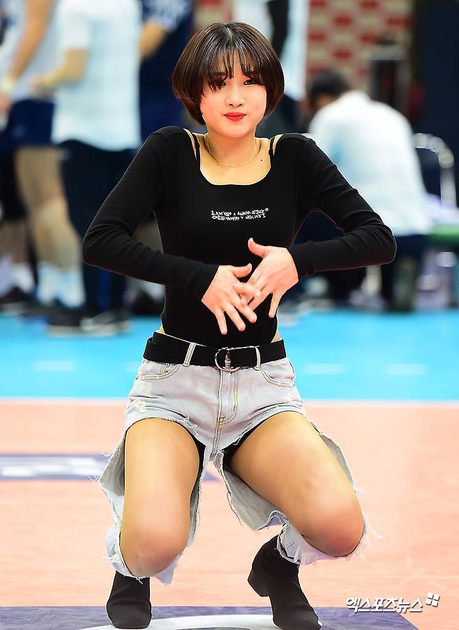 치어리더 김지민 '과감한 터치'[엑's HD포토]