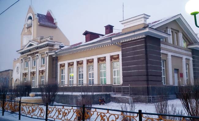 유럽풍의 간이역.