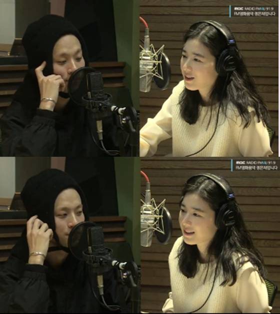 배우 박정민, 정은채(오른쪽) /사진=MBC 라디오 'FM영화음악 정은채입니다' 보이는 라디오 방송화면 캡처