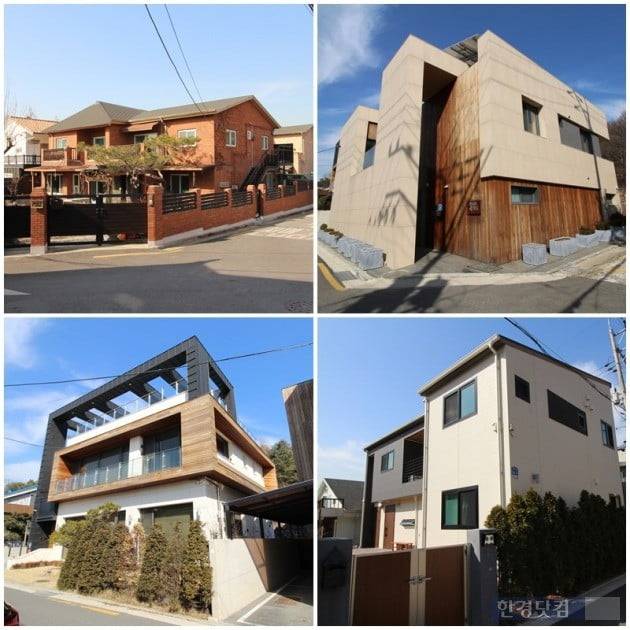 개성 있는 개화동 신축 주택들(자료 밸류맵)
