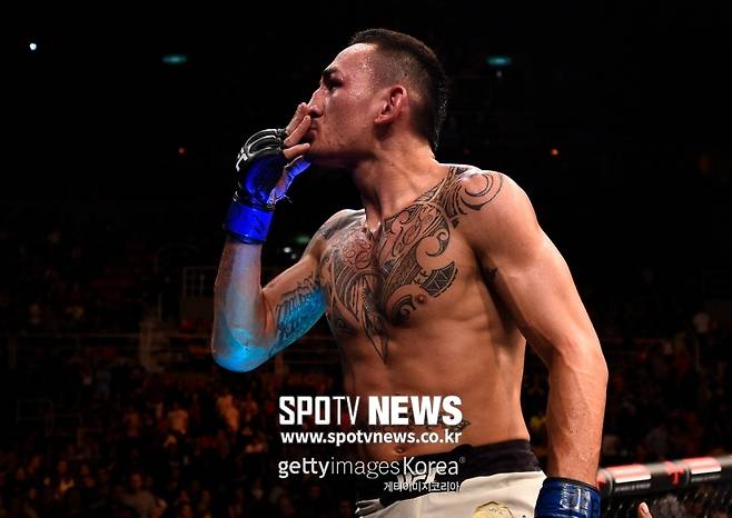 ▲ 페더급 챔프 맥스 할로웨이(사진)가 밝힌 최종 목표는 라이트급 챔프 하빕 누르마고메도프였다.