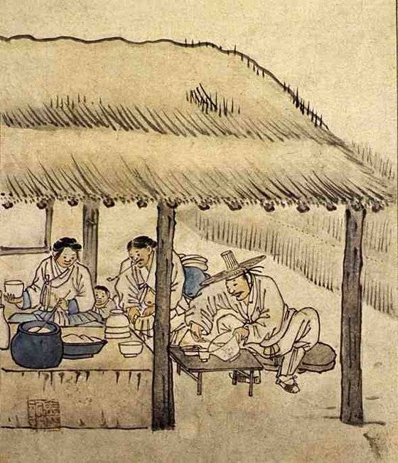 김홍도의 풍속화 중 '주막'