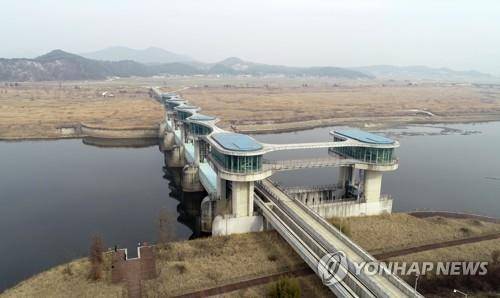 영산강 죽산보 [연합뉴스 자료사진]