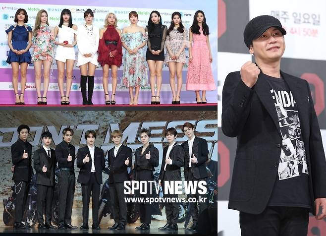 ▲ 트와이스-양현석-엑소(왼쪽 위부터 시계방향). 곽혜미 기자 khm@spotvnews.co.kr