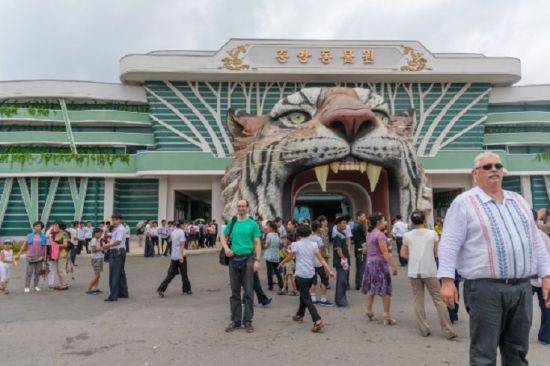 평양 관광명소 중 하나로 알려진 조선중앙동물원의 모습(사진=프티퓌테 홈페이지/www.petitfute.com)