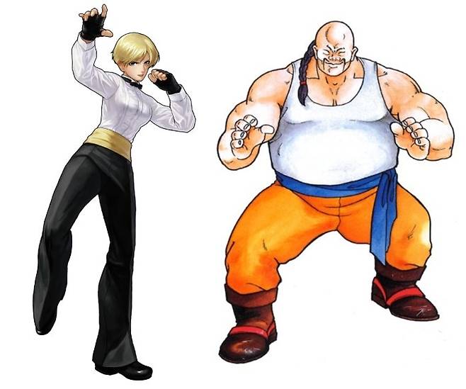 용호의권 킹 : 바텐더, 테무진 : 막노동꾼