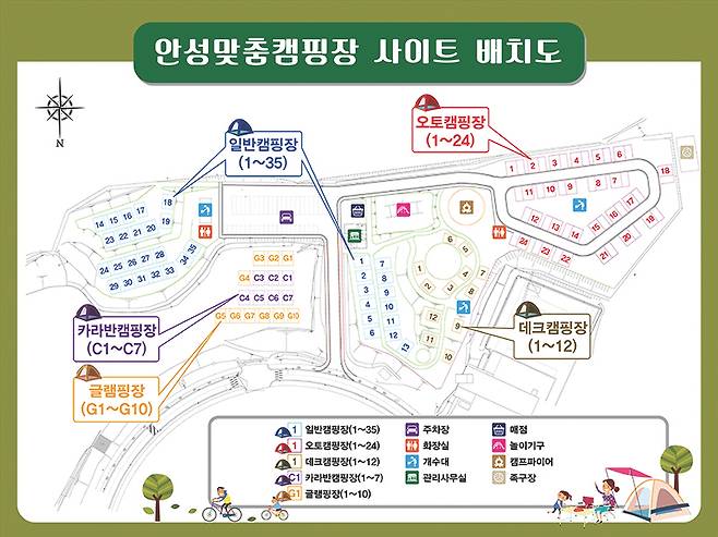 사이트 배치도(안성시 홈페이지)