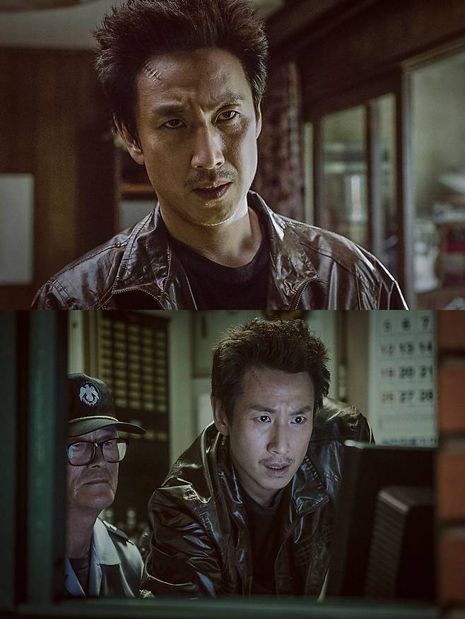 이선균이 맡은 조필호는 말 그대로 악질이다. 범죄를 사주하고 뒷돈을 받아 경찰 감찰팀에게 감시받는 처지다. (사진=워너브러더스 코리아 제공)