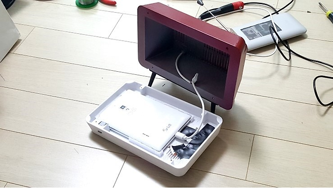 (실제로 출력되어 뷰2가 탑재된 모습) / 눼이붜님 사진 제공