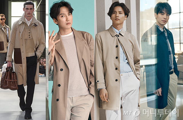 (두번째 사진부터) 배우 김남길, 원빈, 이동욱 /사진제공=버버리, 하이컷, 장 미쉘 바스키아, 웰메이드