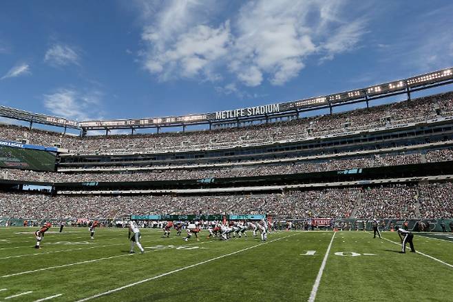 레슬매니아35기 개최될 뉴욕에 위치한 8먼2500석 규모의 메트라이프 스타디움. 사진=AFPBBNews