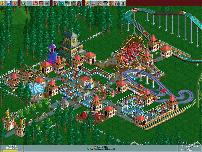 <롤러코스터타이쿤> PC DOS
