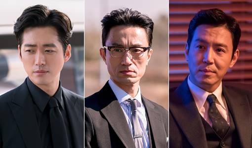 KBS 2TV 드라마 ‘닥터 프리즈너’의 남궁민-김병철-최원영(왼쪽부터). 사진제공|지담