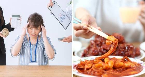 스트레스와 피로, 자극적인 음식은 인후에 화와 열을 쌓이게 한다. [사진 photoAC, 중앙포토]