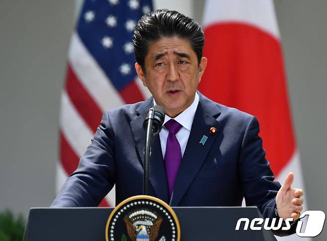 아베 신조(安倍晋三) 일본 총리. © AFP=뉴스1