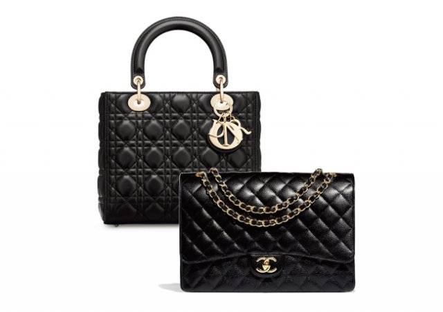 명품 브랜드 인기 가방의 경우 짝퉁 제품이 꾸준히 생산되고 있다. 530만 원짜리 크리스챤디올의 레이디 디올 핸드백(왼쪽)과 787만 원짜리 샤넬 라지 클래식 핸드백. [크리스챤 디올 홈페이지 캡처, 샤넬 홈페이지 캡처]