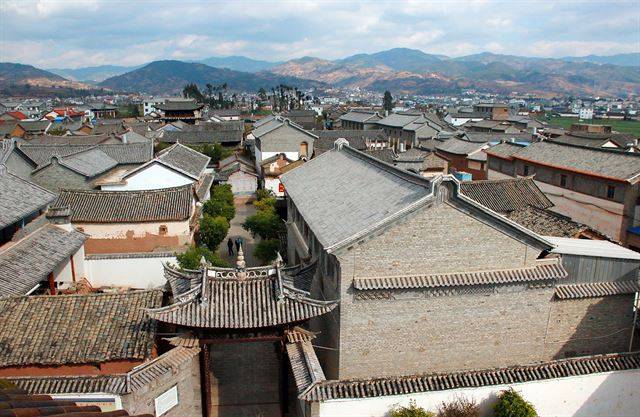 청진사 선예루에서 내려다본 동연화촌 전경