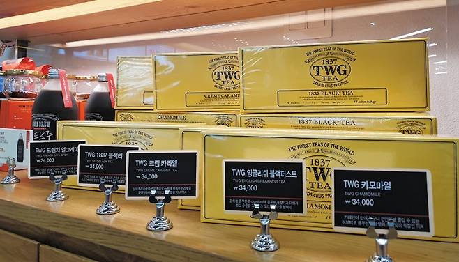 싱가포르 고급 티 브랜드 TWG의 차 제품. /투썸플레이스