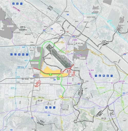3차 3기 신도시로 지정된 경기 부천 대장 지구의 교통대책 개념도. 국토교통부 제공