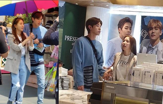 ▲ 유노윤호와 보아가 놀이공원(왼쪽)과 SM엔터테인먼트 사옥에서 '나 혼자 산다' 녹화를 했다. 출처l온라인 커뮤니티