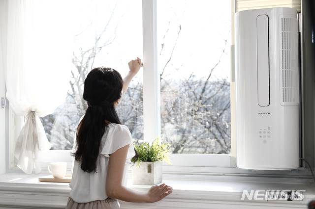 파세코 창문형 에어컨. /사진=뉴시스(현대홈쇼핑 제공)