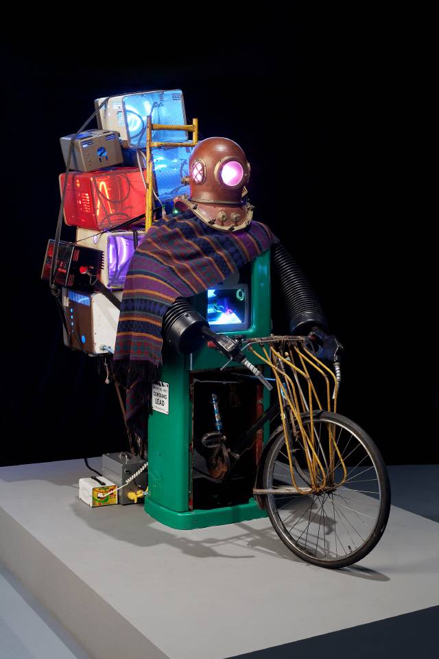 백남준 ‘칭기즈칸의 복권’. 1993년 베니스비엔날레 때 선보인 작품이다. /사진제공=백남준아트센터