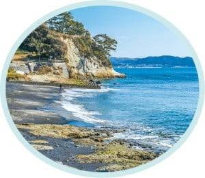 ③ 영화 바닷마을 다이어리의 배경인 이나무라가사키 해변