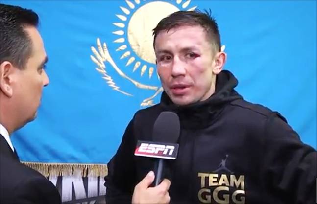 골로프킨은 알바레스와의 두 번의 대결에서 석연치 않은 판정 속에 1무1패를 기록했다. ESPN 방송화면 캡처