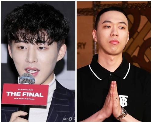 왼쪽부터 아이돌그룹 아이콘 멤버 비아이(본명 김한빈), 래퍼 비와이./사진=머니투데이 DB, 비와이 인스타그램