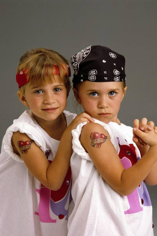 1993년 3월 31일 가족 시트콤 ‘Full House’에서 열연을 펼친 올슨 자매.