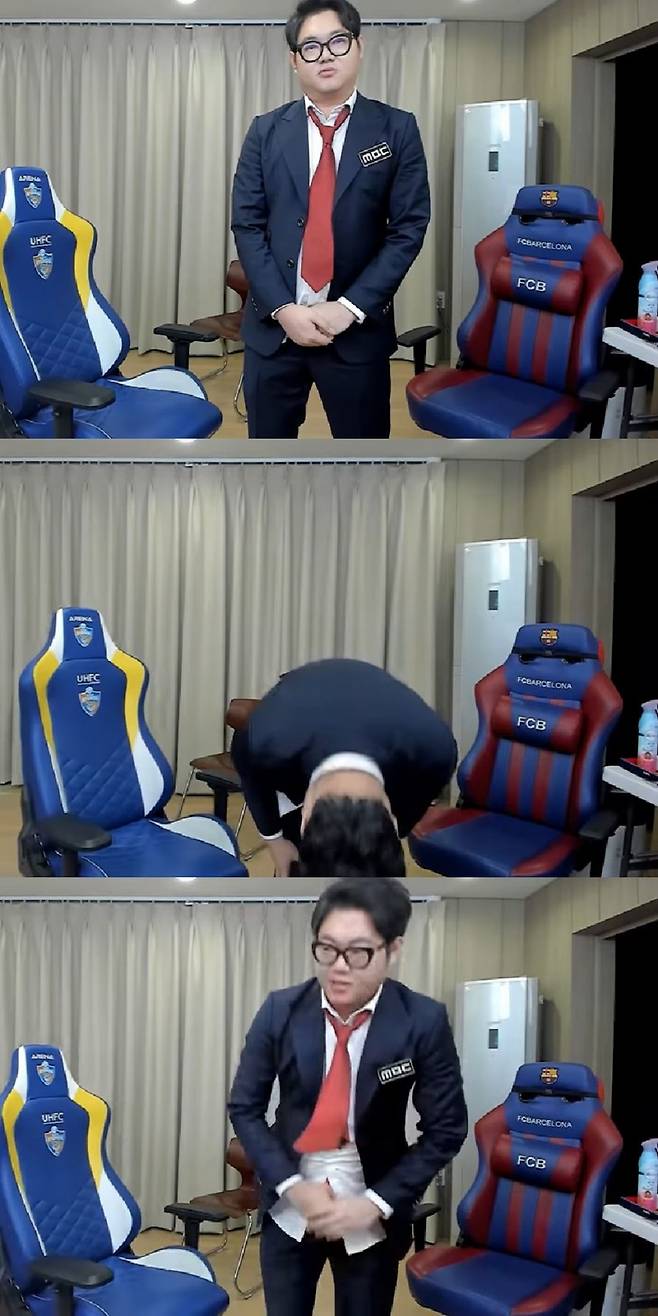 ▲ 인기 BJ 감스트가 지상파 축구 중계를 맡았지만 논란만 남겼다. 유튜브 영상 캡처