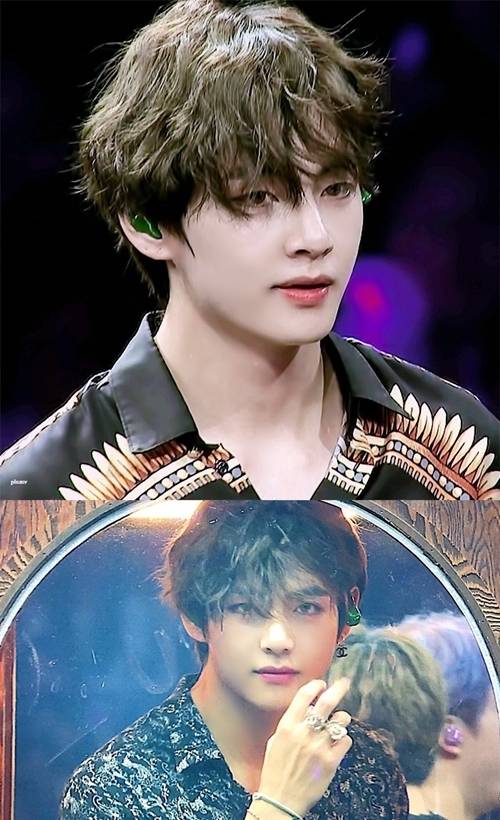 방탄소년단 뷔의 서울 팬미팅 브이라이브 방송 캡처