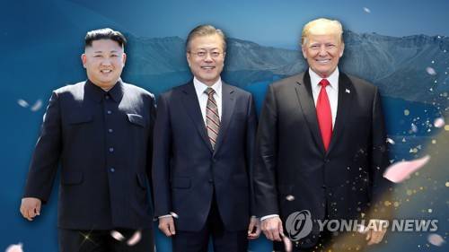 문재인 김정은 트럼프 (CG) [연합뉴스TV 제공]