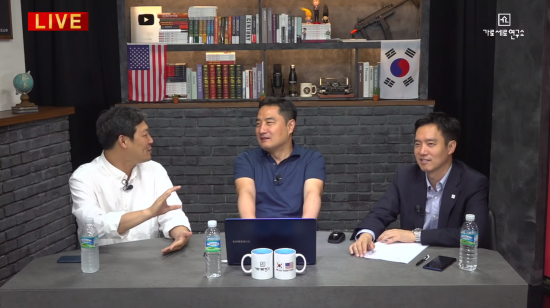 '가로세로연구소' 유튜브 채널에 출연한 (왼쪽부터) 김용호, 강용석, 김세의 / 사진 = 가로세로 연구소 유튜브 영상 캡처